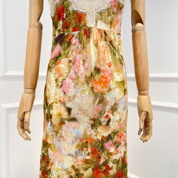 Zimmermann Lace Slip Dress Autumn Floral Print NWT US SIze 4 - Picture 4 of 10